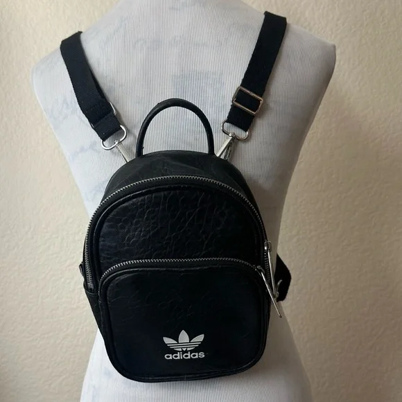 Adidas Originals Adicor Classic Mini Backpack Vegan Leather Handbag - Picture 2 of 11